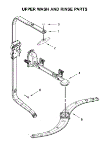 Upper Wash And Rinse Parts parts for Kenmore Dishwasher 665.13090N020 (66513090N020, 665 13090N020) from AppliancePartsPros.com
