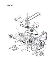 Deck "H" parts for Mtd Front-Engine Lawn Tractor 667 from AppliancePartsPros.com