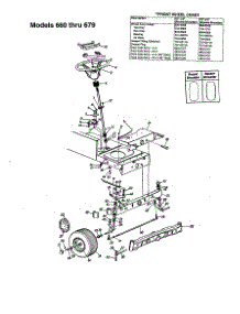 Sterring parts for Mtd Front-Engine Lawn Tractor 670 from AppliancePartsPros.com