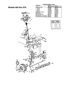 Steering parts for Mtd Front-Engine Lawn Tractor 672 from AppliancePartsPros.com