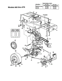 Drive parts for Mtd Front-Engine Lawn Tractor 672 from AppliancePartsPros.com