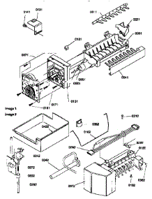 Ice Maker Assembly parts for Amana Bottom-Mount Refrigerator 67272-P1311001WW from AppliancePartsPros.com