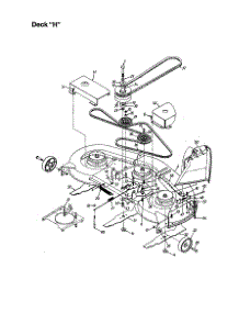 Deck "H" parts for Mtd Front-Engine Lawn Tractor 673 from AppliancePartsPros.com