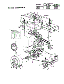 Drive parts for Mtd Front-Engine Lawn Tractor 674 from AppliancePartsPros.com