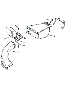 Rear Grass Catcher Group parts for Lawnboy Gas Walk-Behind Mower 680544 from AppliancePartsPros.com