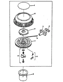Starter Group parts for Lawnboy Gas Walk-Behind Mower 680544 from AppliancePartsPros.com