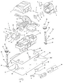 Internal Machine parts for Kenmore Floor Scrubber Polisher 680.8837280 (6808837280, 680 8837280) from AppliancePartsPros.com