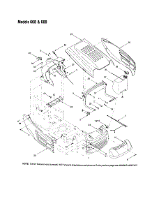 Grille Assembly - 668,688 parts for Bolens Front-Engine Lawn Tractor 685 from AppliancePartsPros.com