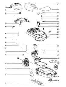 Housing Assy parts for Eureka Canister Vacuum 6852A from AppliancePartsPros.com