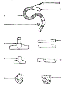 Hose & Accesories parts for Eureka Canister Vacuum 6856A from AppliancePartsPros.com
