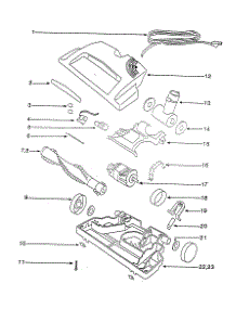Powerbrush parts for Eureka Canister Vacuum 6856B-1 from AppliancePartsPros.com