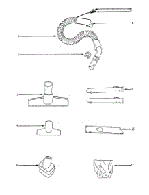 Hose And Attachments parts for Eureka Canister Vacuum 6856B-1 from AppliancePartsPros.com