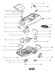 Shell parts for Eureka Canister Vacuum 6856D from AppliancePartsPros.com
