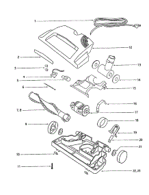Hood parts for Eureka Canister Vacuum 6856D-1 from AppliancePartsPros.com