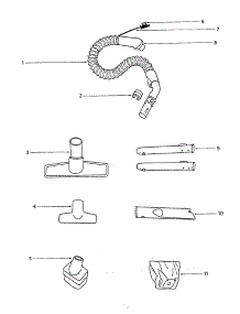 Hose parts for Eureka Canister Vacuum 6856D-1 from AppliancePartsPros.com