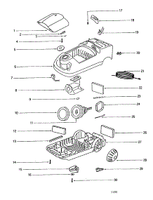 Housing parts for Eureka Canister Vacuum 6856D-2 from AppliancePartsPros.com