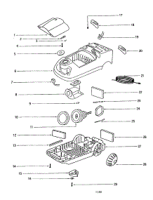 Canister parts for Eureka Canister Vacuum 6856E-2 from AppliancePartsPros.com