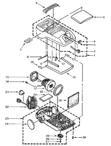 Unit Parts parts for Eureka Canister Vacuum 6860A from AppliancePartsPros.com