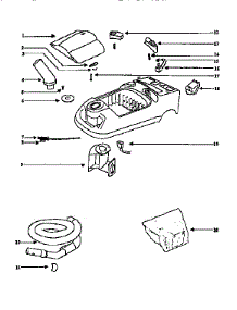 Base parts for Eureka Canister Vacuum 6865B from AppliancePartsPros.com