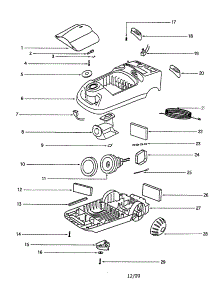 Motor Assembly parts for Eureka Canister Vacuum 6865E from AppliancePartsPros.com