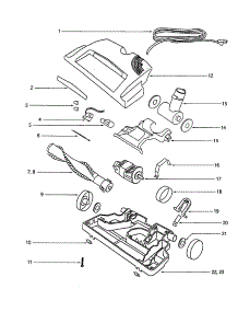 Powerhead Assembly, Complete parts for Eureka Canister Vacuum 6865E from AppliancePartsPros.com