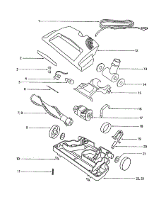 Hood parts for Eureka Canister Vacuum 6865E-1 from AppliancePartsPros.com