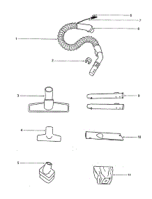 Hose parts for Eureka Canister Vacuum 6865E-1 from AppliancePartsPros.com