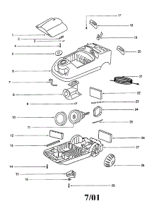 Upper Shell parts for Eureka Canister Vacuum 6867A from AppliancePartsPros.com