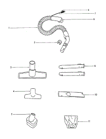 Hose parts for Eureka Canister Vacuum 6867A from AppliancePartsPros.com