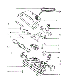 Hood parts for Eureka Canister Vacuum 6872A from AppliancePartsPros.com