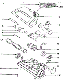 Base Assembly parts for Eureka Upright Vacuum 6877A from AppliancePartsPros.com