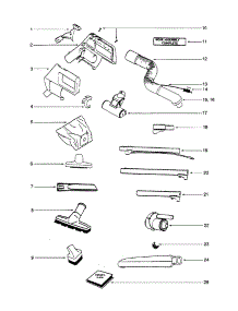 Hose And Attachments parts for Eureka Canister Vacuum 6878A-1 from AppliancePartsPros.com