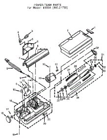 Nozzle And Motor Assembly parts for Eureka Canister Vacuum 6885A from AppliancePartsPros.com