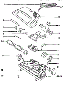 Nozzle And Motor Assembly parts for Eureka Canister Vacuum 6890B from AppliancePartsPros.com
