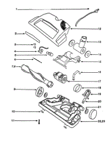 Canister parts for Eureka Canister Vacuum 6892B-1 from AppliancePartsPros.com