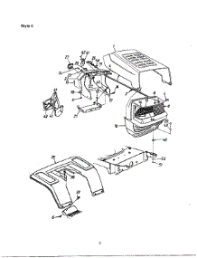Hood / Grille / Fender / Dash-Style 0 parts for Mtd Front-Engine Lawn Tractor 690 THRU 699 from AppliancePartsPros.com