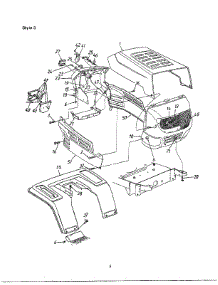 Hood / Grille / Side Panels / Dash-Style 3 parts for Mtd Front-Engine Lawn Tractor 690 THRU 699 from AppliancePartsPros.com