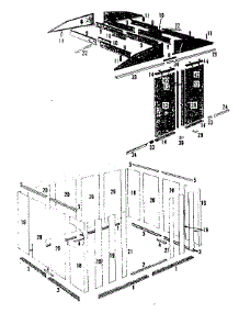 Roof Support, Floor Frame, Wall And Door Assemblies parts for Sears Farming 69668823 from AppliancePartsPros.com
