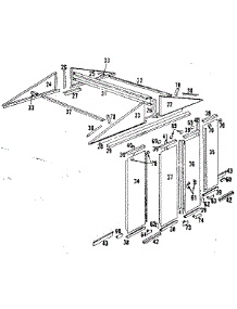 Roof Support And Door Assembly parts for Sears Farming 69668845 from AppliancePartsPros.com