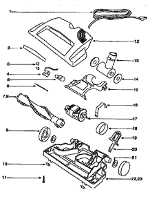 Nozzle And Motor Assembly parts for Eureka Canister Vacuum 6975A from AppliancePartsPros.com