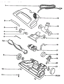 Nozzle And Motor Assembly parts for Eureka Canister Vacuum 6975B from AppliancePartsPros.com