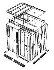 Model No. 697.684311 5'X4' Storage Building parts for Sears Farming 697684310 from AppliancePartsPros.com