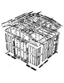 Model No. 697.684331 10'X9' Storage Building parts for Sears Farming 697684331 from AppliancePartsPros.com