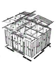 Model No. 697.685341 10'X9' Storage Building parts for Sears Farming 697685340 from AppliancePartsPros.com