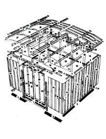 Model No. 697.686411 10'X9' Storage Building parts for Sears Farming 69768641 from AppliancePartsPros.com