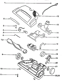 Nozzle And Motor Assembly parts for Eureka Canister Vacuum 6978A from AppliancePartsPros.com