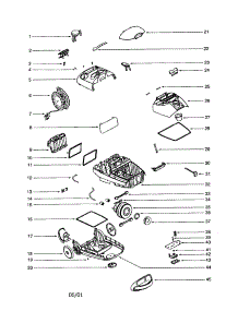 Canister parts for Eureka Canister Vacuum 6982A from AppliancePartsPros.com