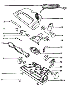 Nozzle And Motor Assembly parts for Eureka Upright Vacuum 6990A from AppliancePartsPros.com
