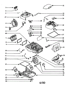 Canister parts for Eureka Canister Vacuum 6993B-1 from AppliancePartsPros.com