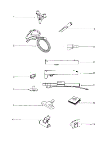 Tool Caddy / Accessories parts for Eureka Canister Vacuum 6996A from AppliancePartsPros.com